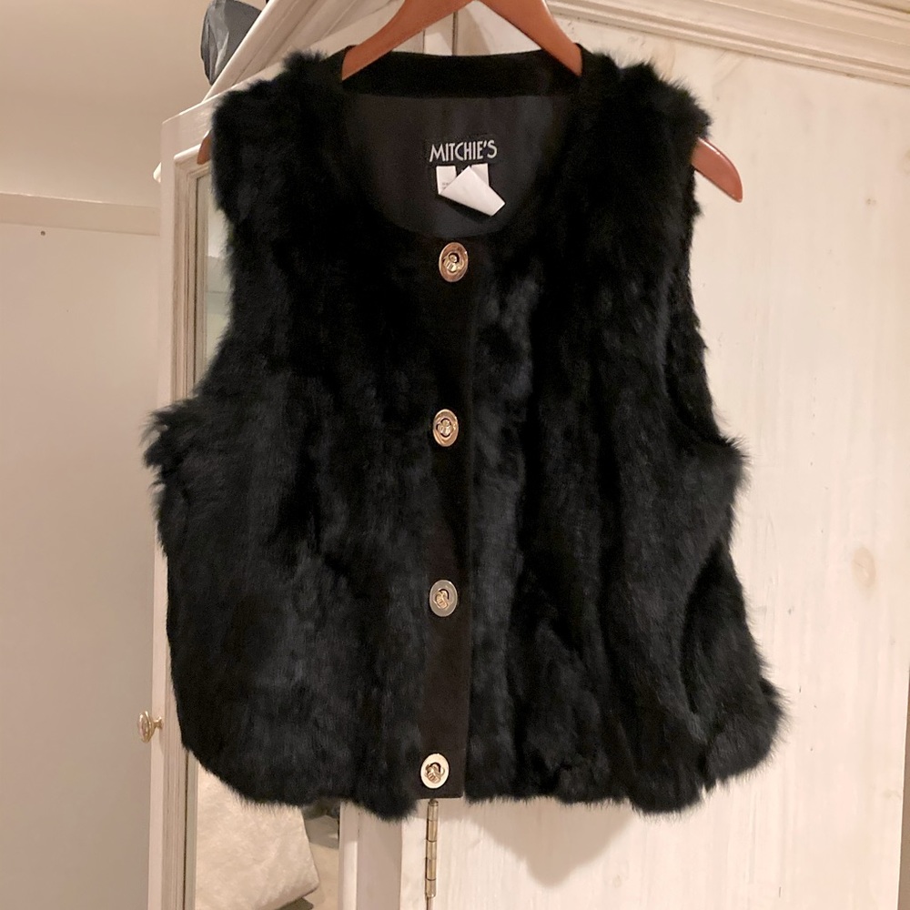 Genuine Rabbit fur vest